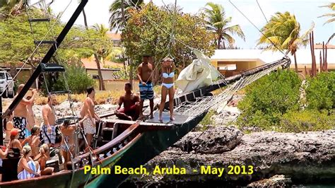 Swinging Girls At Palm Beach Aruba Youtube
