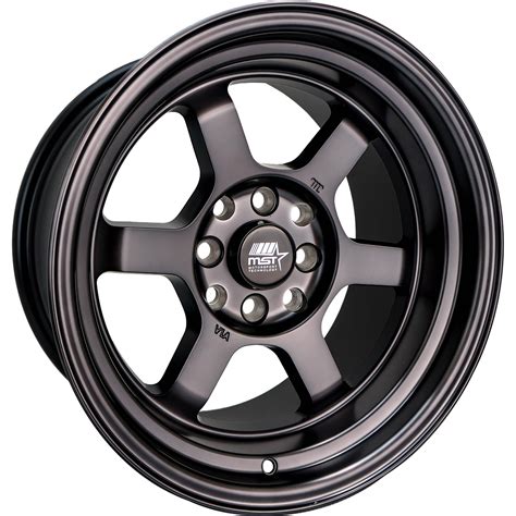 Mst Time Attack 15x8 0 Smoked Black 01t 5816 0 Fblk Custom Offsets