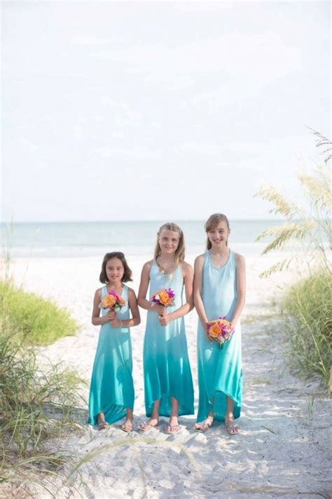 Beach Wedding Flower Girls Laura Elizabeth Photography Beach