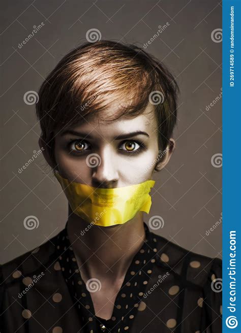 Speak No Evil Stock Image Image Of Mute Girl Attractive 269714589