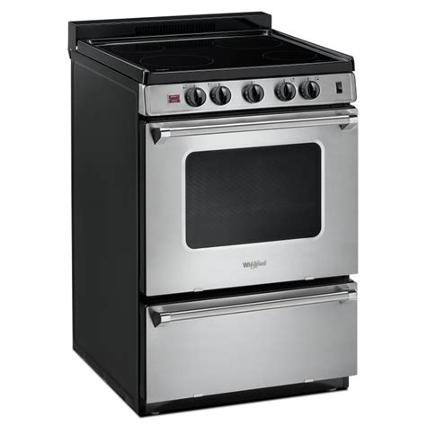 Whirlpool Ywfe50m4hs 24 Freestanding Electric Range With Upswept Sp