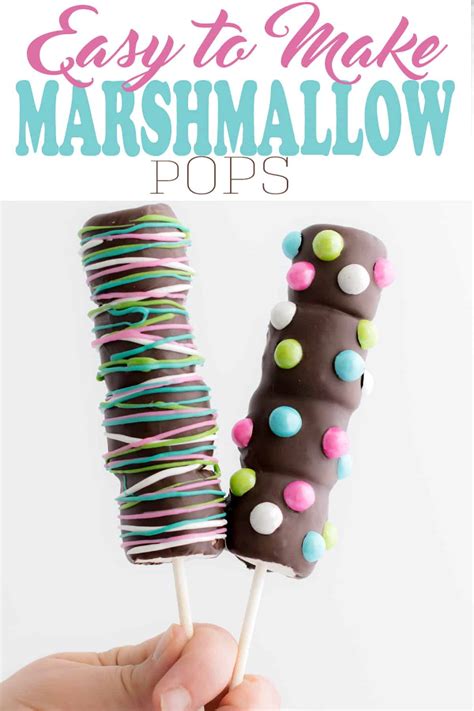 Easy Diy Marshmallow Pops • Craving Some Creativity