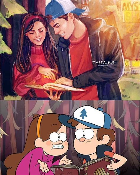 Grown Up Mabel And Dipper ☆ T A S I A ☆ Tasia M S Cartoon As Anime Cartoon Shows Cartoon