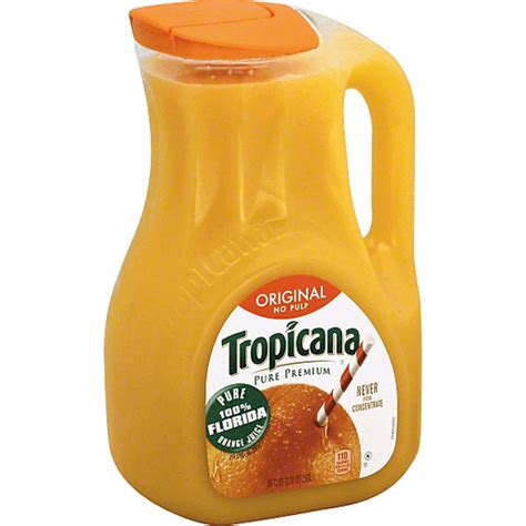 When we get a cold in this house my husband or i immediately buy a gallon of tropicana orange juice and drink as much as we can in the first days and we always see. Tropicana Pure Premium 100% Juice, Orange, Original, No ...