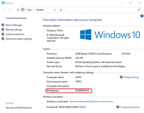 The Windows 10 Workgroup And How To Change It