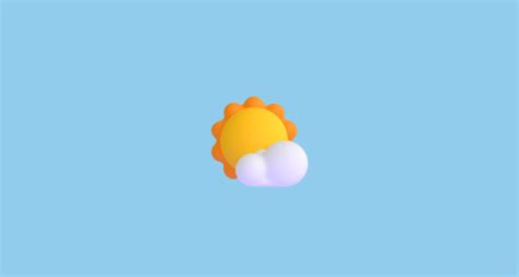 🌤️ Sol Com Nuvens Emoji On Microsoft Teams 10