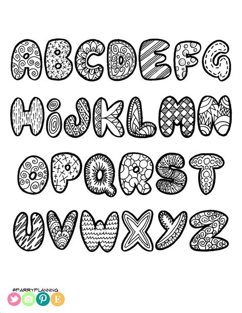 Doodle Alphabet Letters