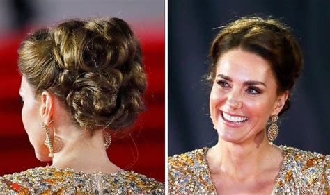 Kate Middletons ‘bond Girl Updo How To Recreate James Bond Premiere Hair Look At Home