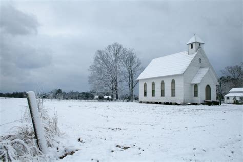 Snow And The Old Country Church Old Abandoned Church Close T Flickr