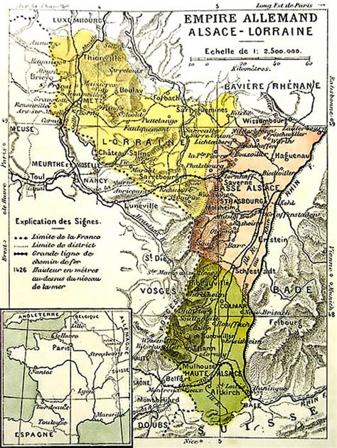 Picture Information Map Of Alsace Lorraine