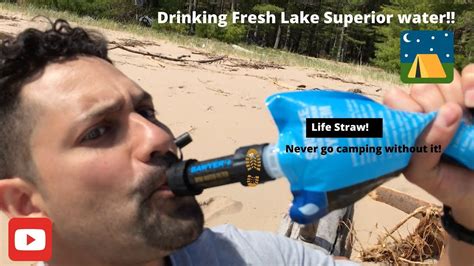 Drinking Fresh Lake Superior Water Youtube