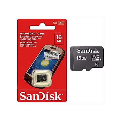 Transfer pictures and videos from the card to your pc at rate of up to 98mb/s. Buy Sandisk SanDisk 16GB Memory Card + Adapter - Black ...