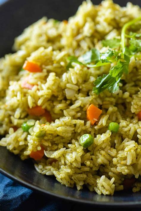 How To Make Peruvian Green Rice Green Healthy Cooking