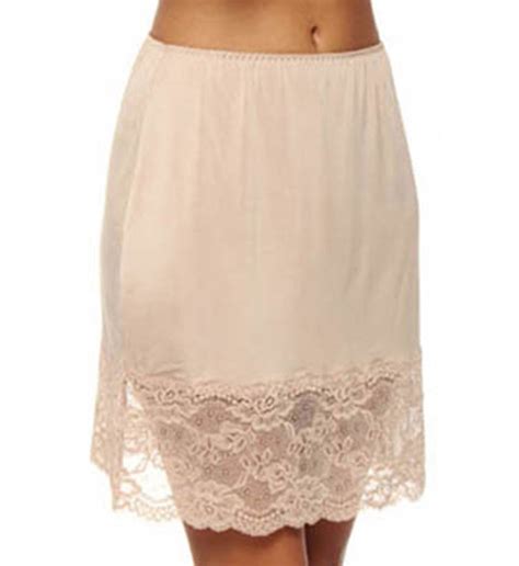 Womens Clothing Half Slips Skirt Below Knee Nice Look 2 Sides Slits Soft Silky S M L Xl 2x 3x