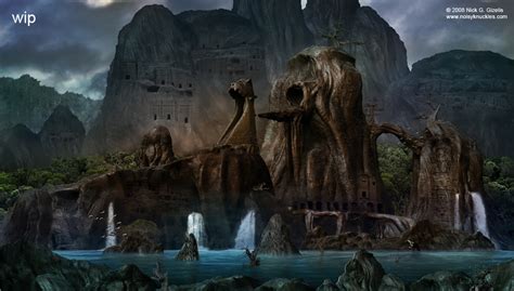 Skull Island Like Matte Painting Attempt Zbrushcentral
