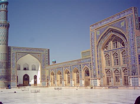 Afghanistan Herat Blue Mosque Courtyard Brandita1973 Flickr
