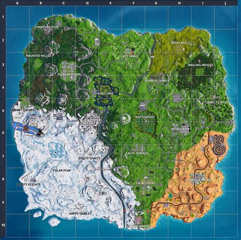 Fortnite Map Guide Best Places To Land In Fortnite Battle Royale