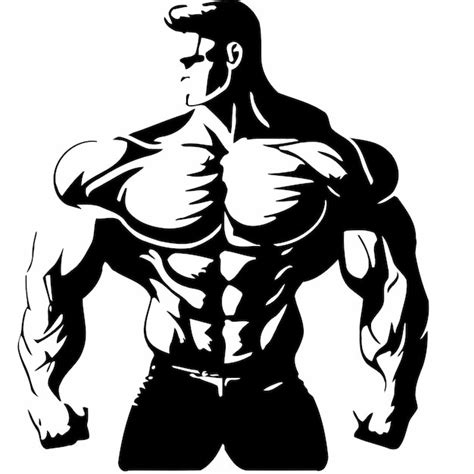 Premium Vector Muscular Body Vector Illustration