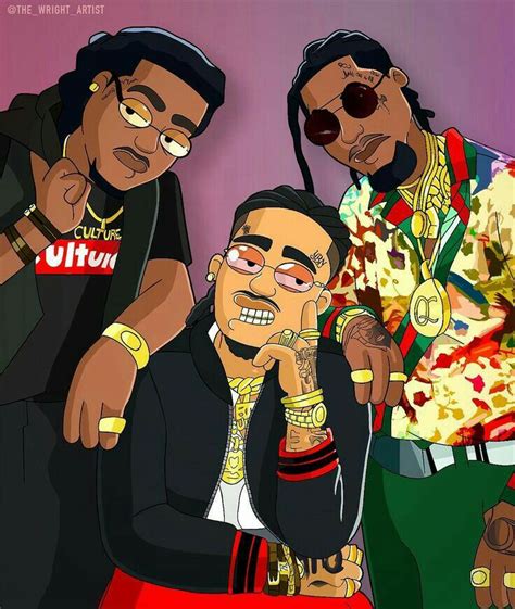 Pin By Tevin On Tevins1012 Migos Rapper Art Trill Art
