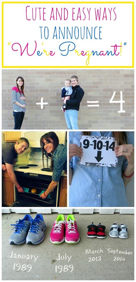 See more ideas about pregnancy photos, baby stuff pregnancy, pregnancy shoot. 7 Cute and Easy Ways to Announce "We're Pregnant ...