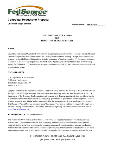 Request For Proposal Rfp Template