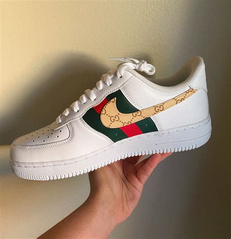 Gucci X Nike Air Force 1 Customs Etsy