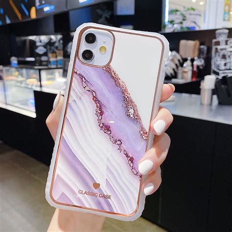 marble stone texture phone case for iphone 8 11 12 pro x xs max xr 7 8 plus se 2020 luxury