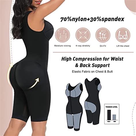 Feelingirl Butt Lifter Bodysuit Body Shaper For Women Tummy Control Shapewear Thigh Slimmer