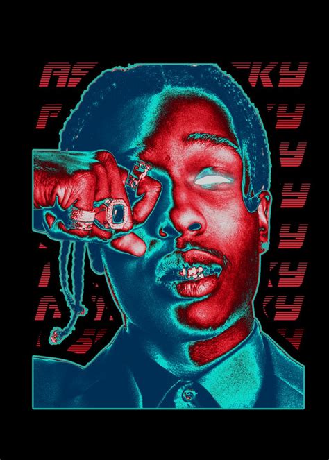 Asap Rocky Poster By Hafis Displate
