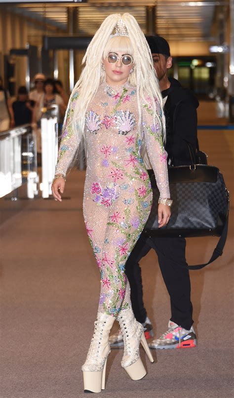 Lady Gaga Brings Yüyi The Mermaid To The Airport