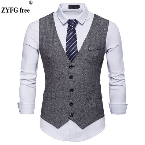 New Slim Fit Dress Vest Men S Fashion Design Suit Vest High Quality