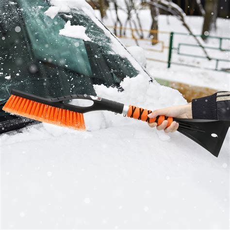 Matcc Upgrade Snow Brush And Ice Scraper For Car Snow Broom Windshield