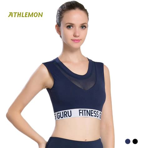 2018 New Brand Crop Top Yoga Bra High Stretch Sexy Mesh Vest Underweear Women Sports Bra Running