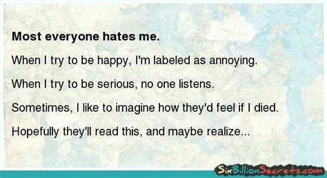 Everybody Hates Me Quotes Quotesgram