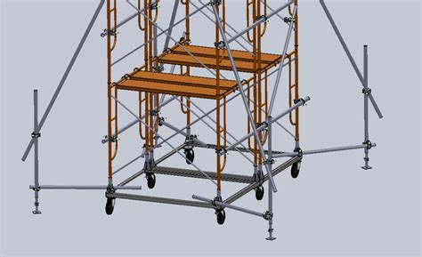 Scaffold 3d Cad Model Library Grabcad