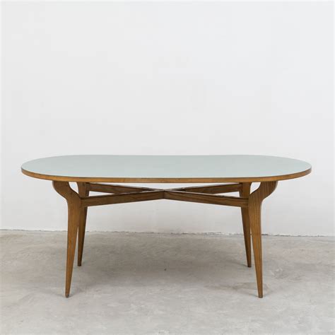 Italian Mid-Century dining table with formica top | #152854