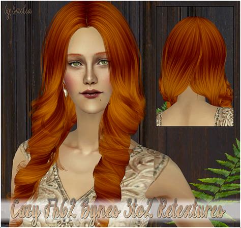 Cazy Fh62 Bynes 3to2 And Retextures Sims 2 Hair Sims Hair Womens