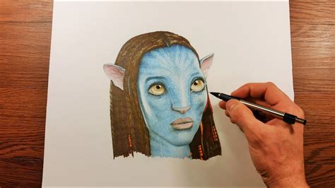 Avatar Speed Drawing Neytiri Youtube