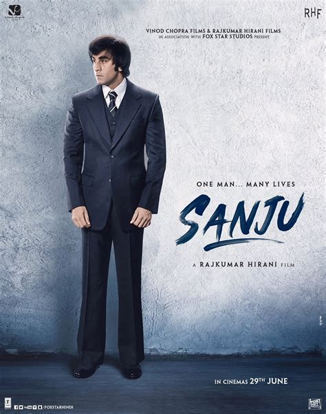 Sanju Movie Posters Ranbir Kapoor Transforms Into Sanjay Dutt News