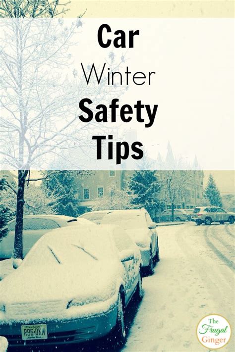 Two Cars Covered In Snow With The Words Car Winter Safety Tips