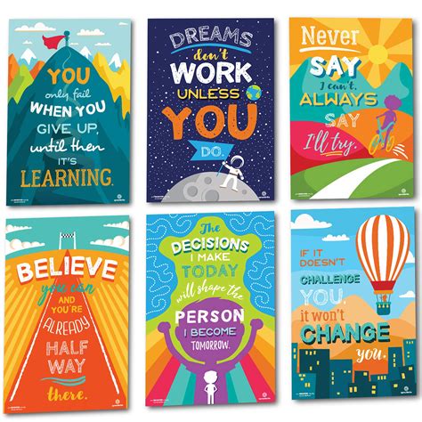 Buy Sproutbrite Classroom Decorations Motivational Posters