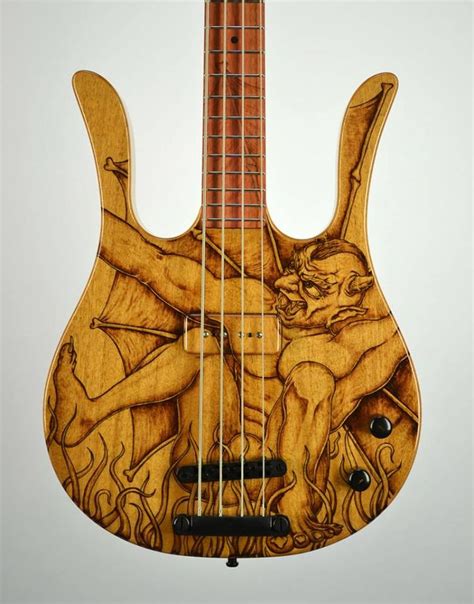 Awesome Wood Burning Guitars Idea By Marc Lupien The Design From Designer Jean Pierre