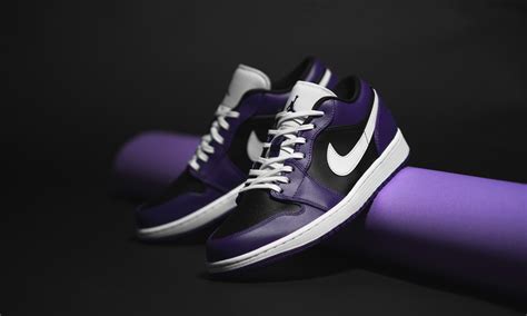 Nike Air Jordan 1 Low Purple Black 43einhalb Sneaker Store