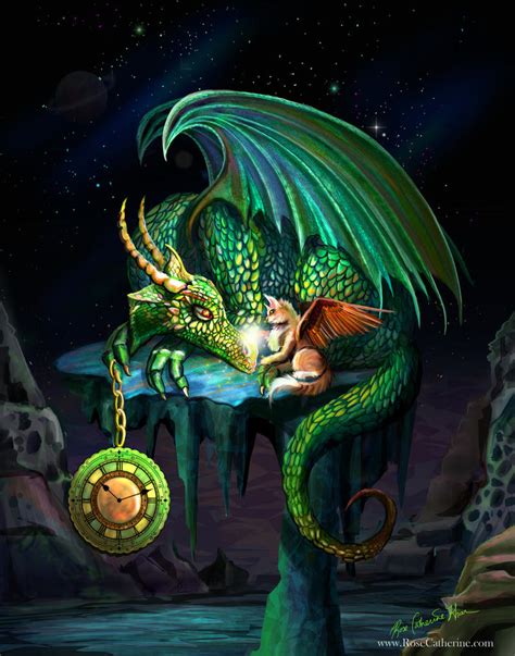 Emerald Time Dragon By Rosecatkhan On Deviantart