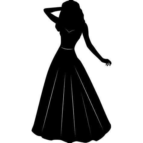 Woman In Long Dress Standing Clipart Clipground