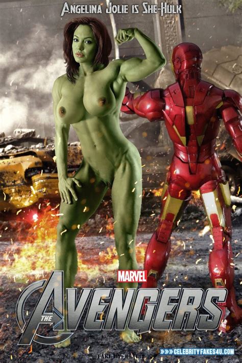 Angelina Jolie Incredible Hulk The Avengers Nsfw 001 Celebrity Fakes 4U