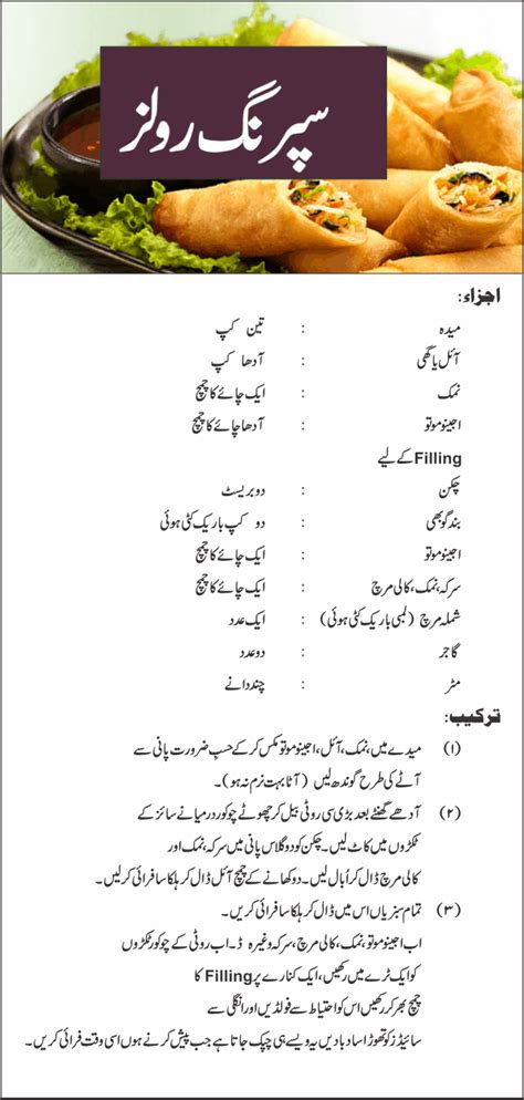 Chicken Spring Roll Recipes In Urdu 646×1355 Crab Recipes Top