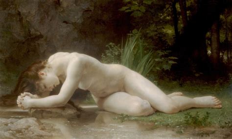 Nude Biblis Painting By William Adolphe Bouguereau Reproduction