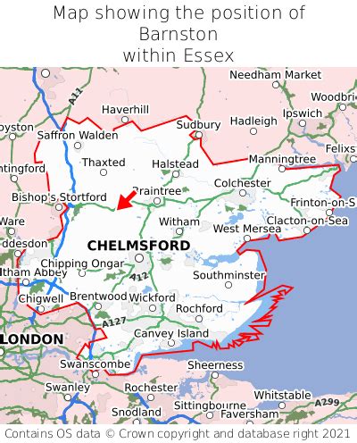 Barnston Cm6 Map Position In Essex 000001 