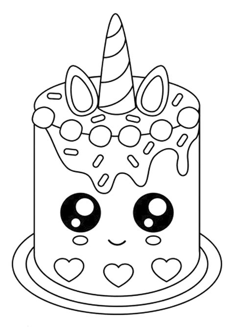 Free And Easy To Print Cake Coloring Pages Cupcake Coloring Pages